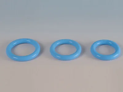 Pessar din silicon albastru diametru 70 mm - steril