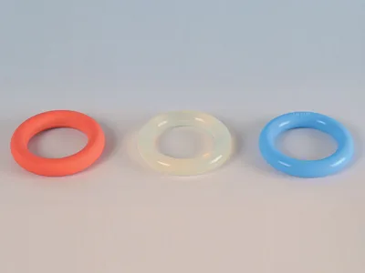 Pessar din silicon albastru diametru 70 mm - steril