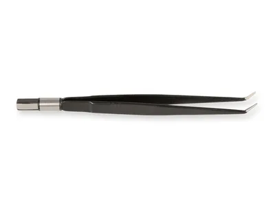 Forceps bipolare european fără aderență, drept, 18 cm - vârf angled 1 mm