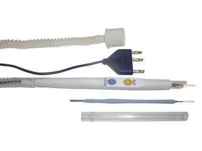 Maner cu sistem de evacuare a fumului - single use - steril