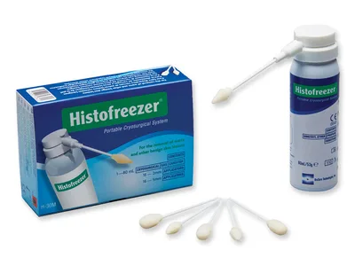 Histofreezer Mix Mini - flacon 80 ml + 16 aplicatoare 2 mm, 16 aplicatoare 5 mm
