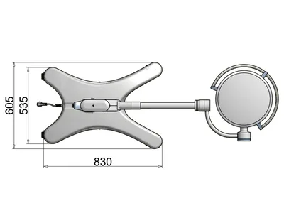 Pentaled 30E Scialytic light - cărucior cu grup baterie