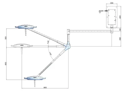 Pentaled 12 LED light - perete