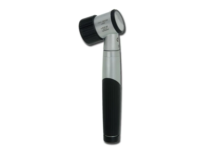 Dermatoscop HEINE MINI 3000 LED cu placă de contact - negru