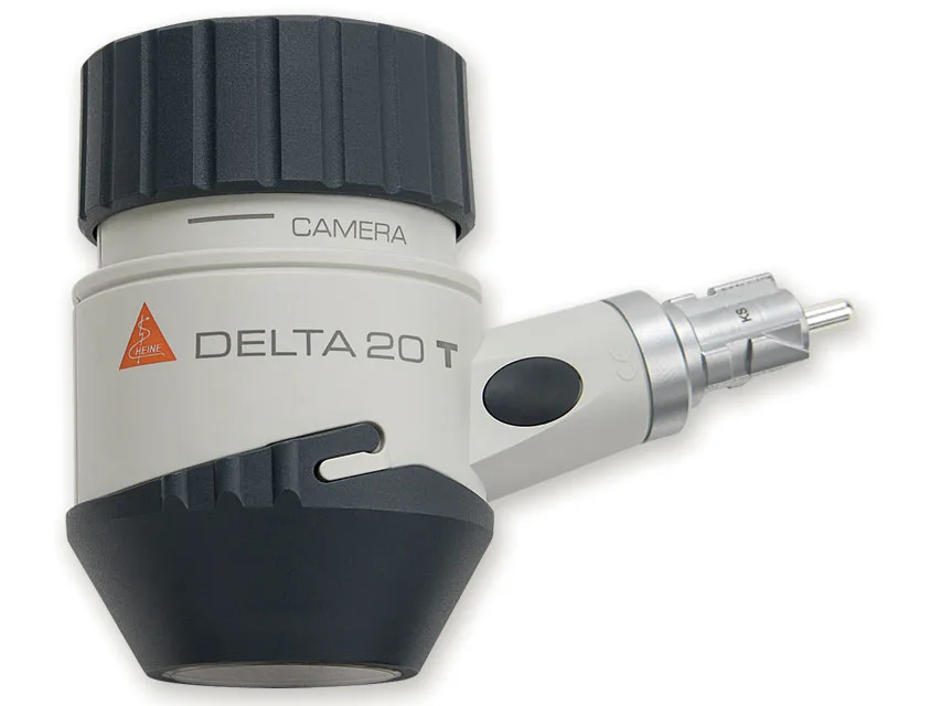 Cap dermatoscop HEINE DELTA 20 T LED cu placă de contact și scală gradată