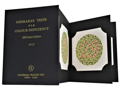 Teste de culoare ishihara - 38 tabele