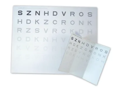 Card sensibilitate la contrast - vedere distanta 3 m