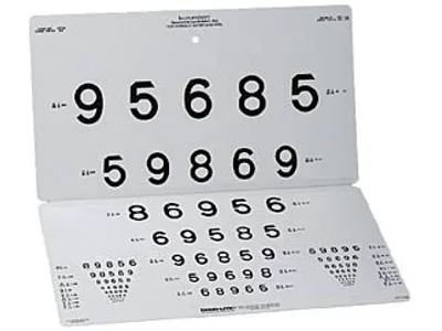 Card de testare vedere lea numbers distanta pe 15 linii - 3 m (10 feet)