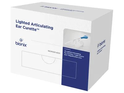 Curete articulată iluminată cu lentilă și iluminator LED