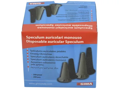 Speculum auricular mini diametru 2.5 mm - gri - în dispenser