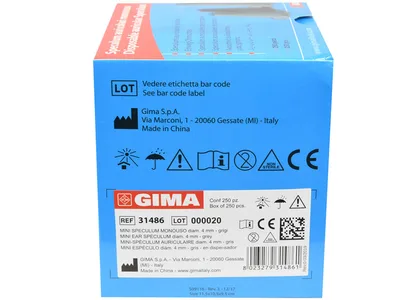 Specul ureche mini diametru 4 mm - gri - în dispenser