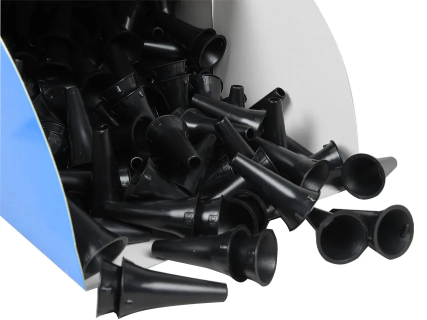 Speculum auricular mini diametru 4 mm - negru - în dispenser