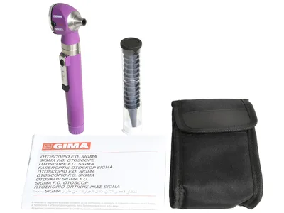 SIGMA F.O. otoscop 2.5V - lumină xenon-halogen - pungă - violet