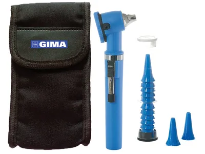 Otoscop cu fibră optică GIMALUX F.O. - albastru