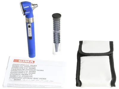 Otoscop SIGMA F.O. 2.5V - Lumină xenon-halogen - pungă - albastru