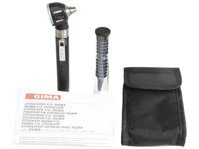 Otoscop SIGMA F.O. 2.5V - lumină Xenon-halogen - pungă - negru