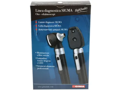 Otoscop SIGMA F.O. cu iluminare LED - negru