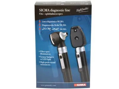 Otoscop SIGMA F.O. cu iluminare LED - negru
