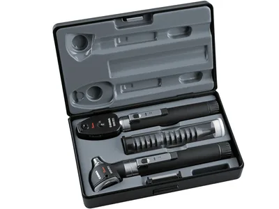 Set oto-oftalmoscop SIGMA F.O. cu 2 mânere - geantă