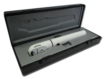 E-SCOPE oftalmoscop F.O. - LED 3.7V - alb în carcasă rigidă