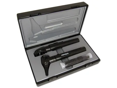 E-SCOPE diagnostic kit - LED 3.7V - negru în carcasă rigidă