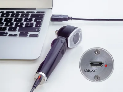 Otoscop LED USB Luxamed Auris 3.7V - negru