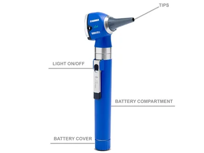 SIGMA-C LED otoscop - albastru - geantă