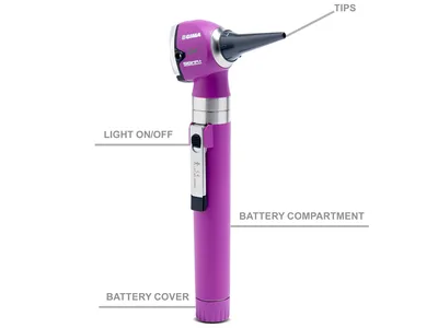 SIGMA-C LED OTOSCOP - violet - geantă