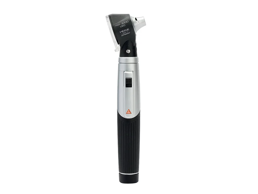 Otoscop HEINE MINI 3000 LED direct cu vârfuri reutilizabile - negru - D-008.70.220