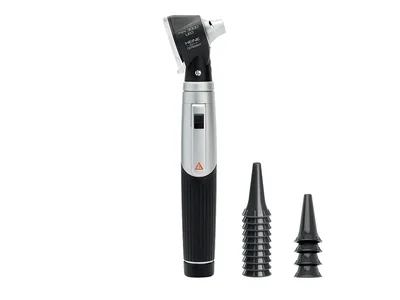 Otoscop HEINE MINI 3000 LED direct cu vârfuri reutilizabile - negru - D-008.70.220