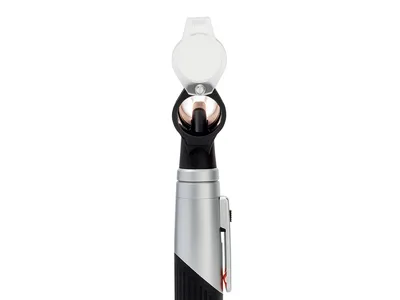 Otoscop direct HEINE MINI 3000 LED cu vârfuri reutilizabile și carcasă - negru - D-856.20.021