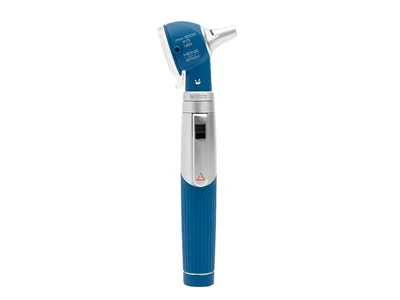 Otoscop HEINE MINI 3000 F.O. LED cu vârfuri reutilizabile - albastru - D-008.70.120