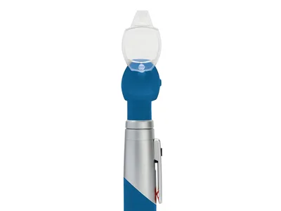 Otoscop HEINE MINI 3000 F.O. LED cu vârfuri reutilizabile - albastru - D-008.70.120