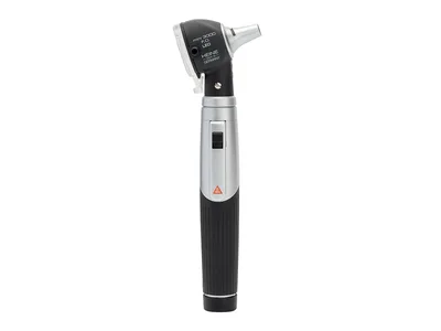 Otoscop HEINE MINI 3000 F.O. LED cu vârfuri reutilizabile și geabanță - negru - D-885.20.021