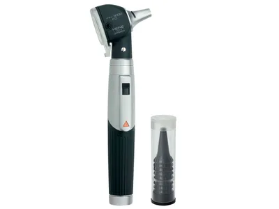 Otoscop HEINE MINI 3000 F.O. - mâner reîncărcabil - negru