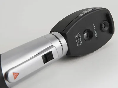 HEINE MINI 3000 F.O. oftalmoscop - mâner reîncărcabil - negru