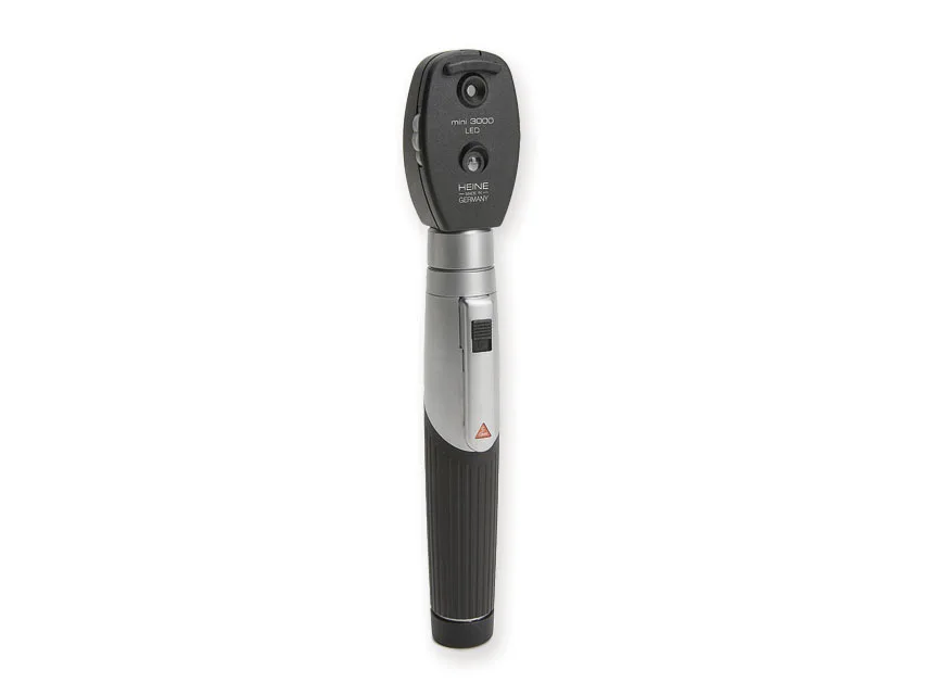 HEINE MINI 3000 LED oftalmoscop - mâner reîncărcabil - negru