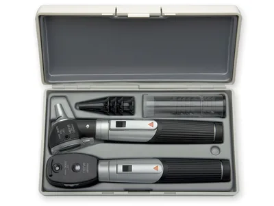HEINE MINI 3000 LED F.O. OTO + OPHTHALMO SET - negru - D-886.11.021