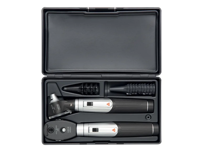 HEINE MINI 3000 LED DIRECT OTO + OPHTHALMO SET - negru - D-872.11.021
