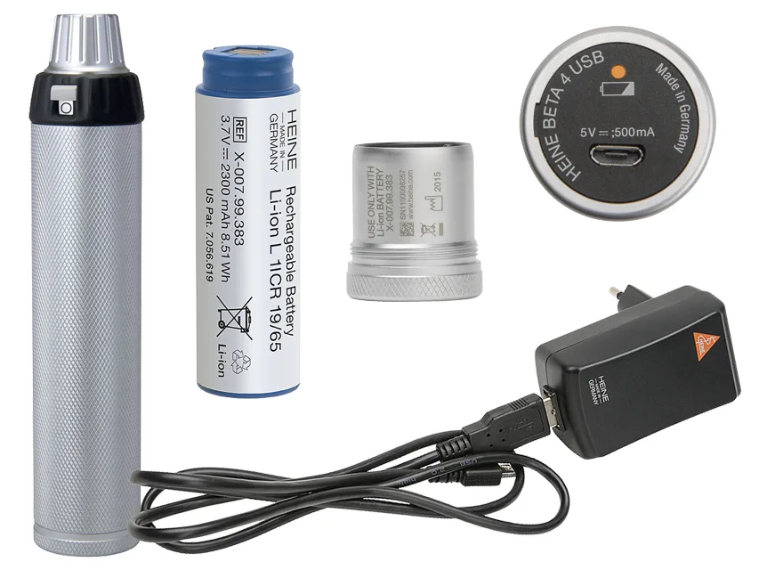 HEINE BETA4 USB KIT Li-Ion mâner reîncărcabil - X-007.99.388