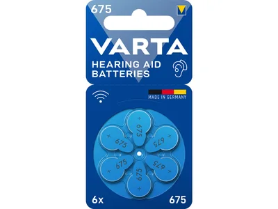 Baterii VARTA pentru aparate auditive- 675