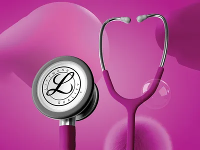 LITTMANN CLASSIC III - 5648C - zmeură - finisaj inox