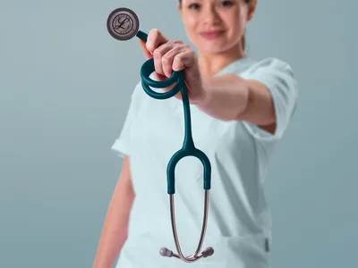 Littmann Classic III - 5623C - caribbean blue - finisaj inox
