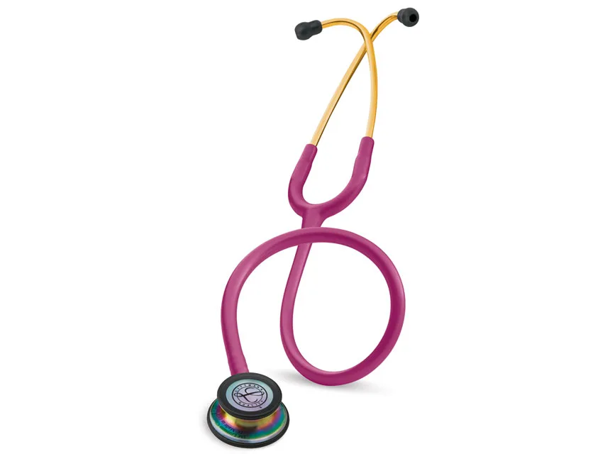 Stetoscop Littmann Classic III - 5806 - roz - finisaj curcubeu