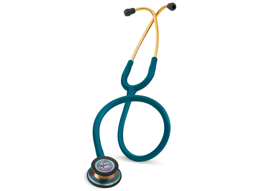 Stetoscop Littmann Classic III - 5807 - caribbean blue - rainbow finish