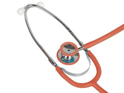 Stetoscop pediatric WAN cu cap dual - Y roșu