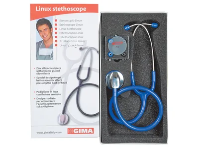 Stetoscop Linux - Y albastru