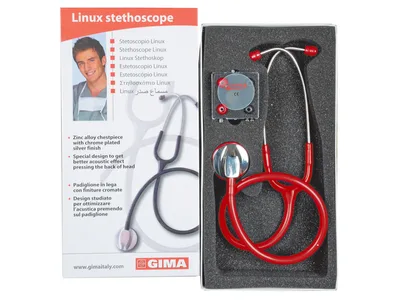 Linux stetoscop - roșu