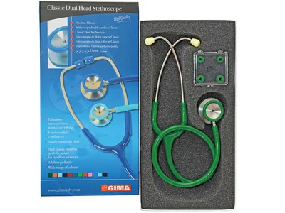 Stetoscop clasic cu două capete - Y verde închis