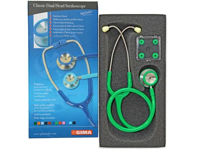 Stetoscop clasic cu două capete - Y verde